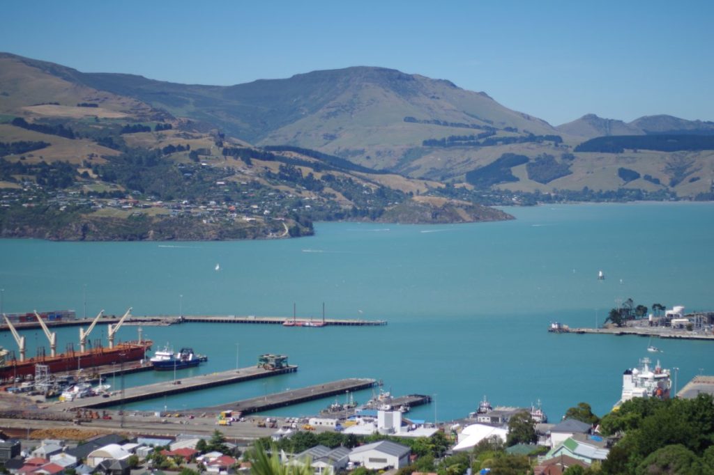 Diamond Harbour at Lyttleton, New Zealand